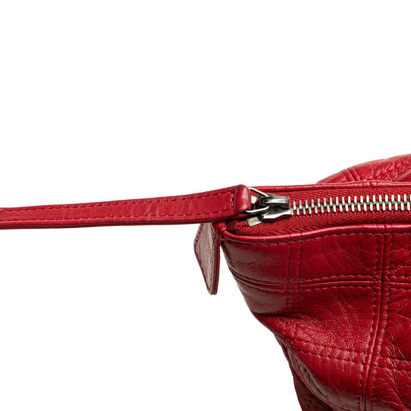 Lambskin Square Stitched Lax Handbag - Image 10