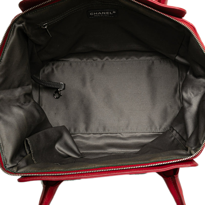 Lambskin Square Stitched Lax Handbag - Image 4