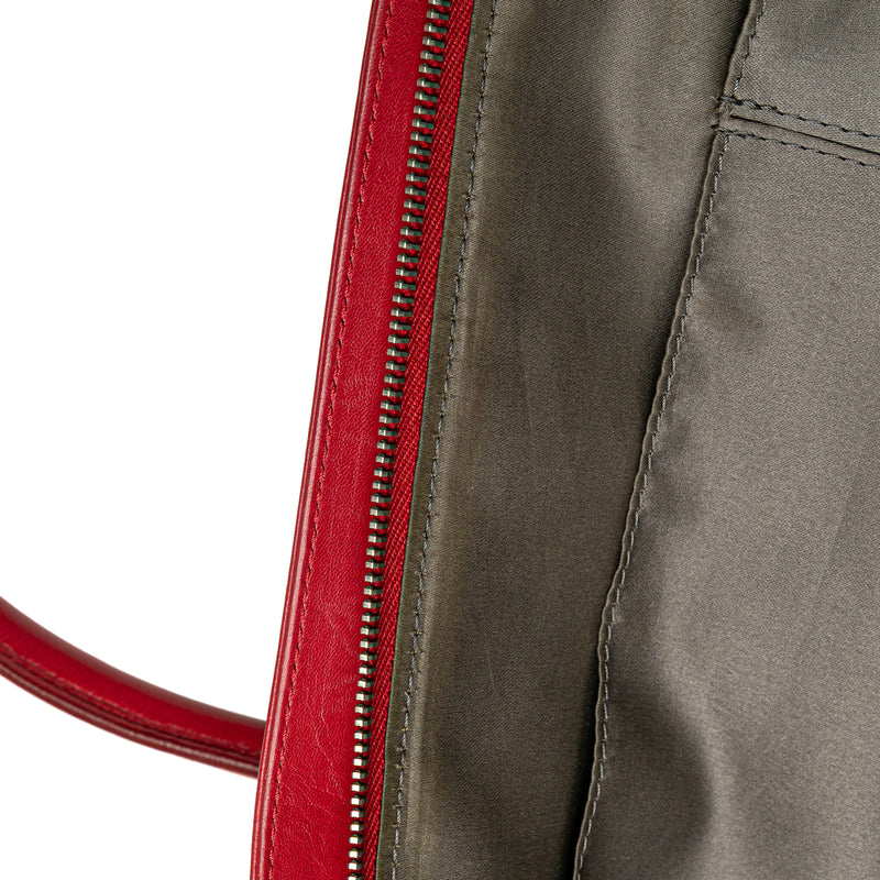 Lambskin Square Stitched Lax Handbag - Image 9
