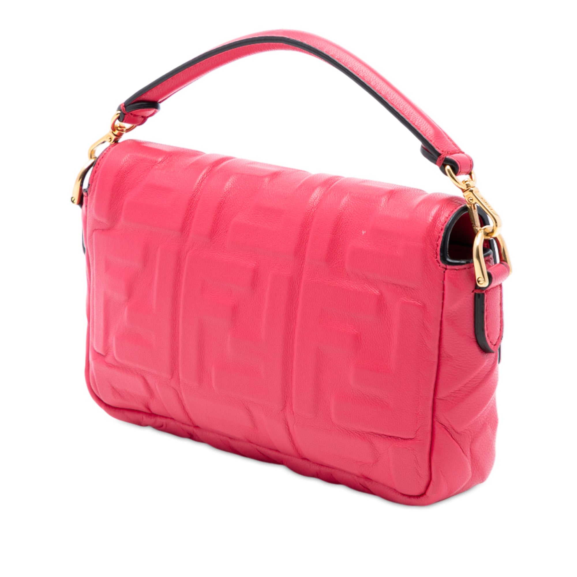 Mini Zucca Embossed Leather Baguette Satchel - Image 2