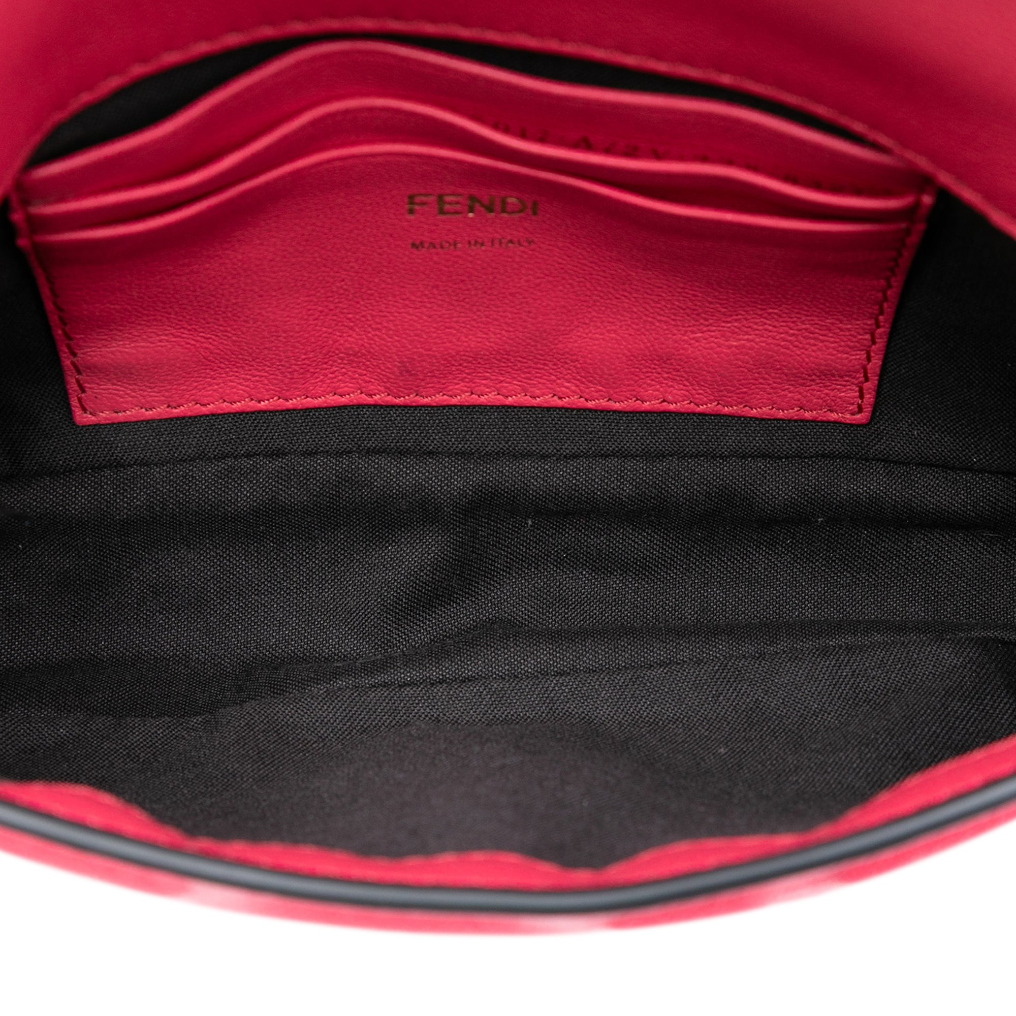 Mini Zucca Embossed Leather Baguette Satchel - Image 4