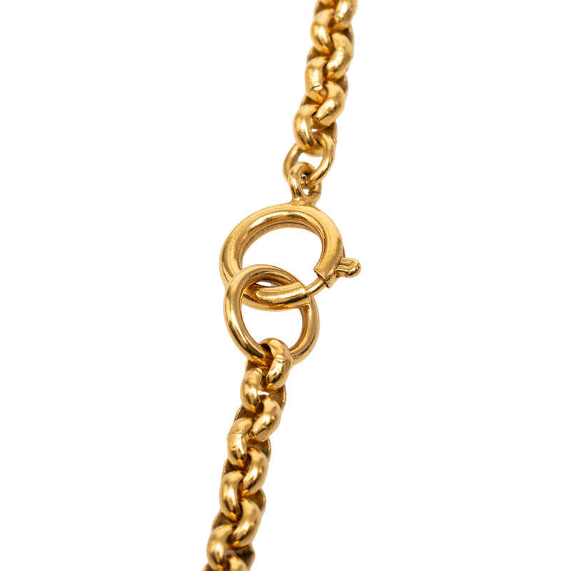 CC Gold Plated Heart Pendant Necklace - Image 3