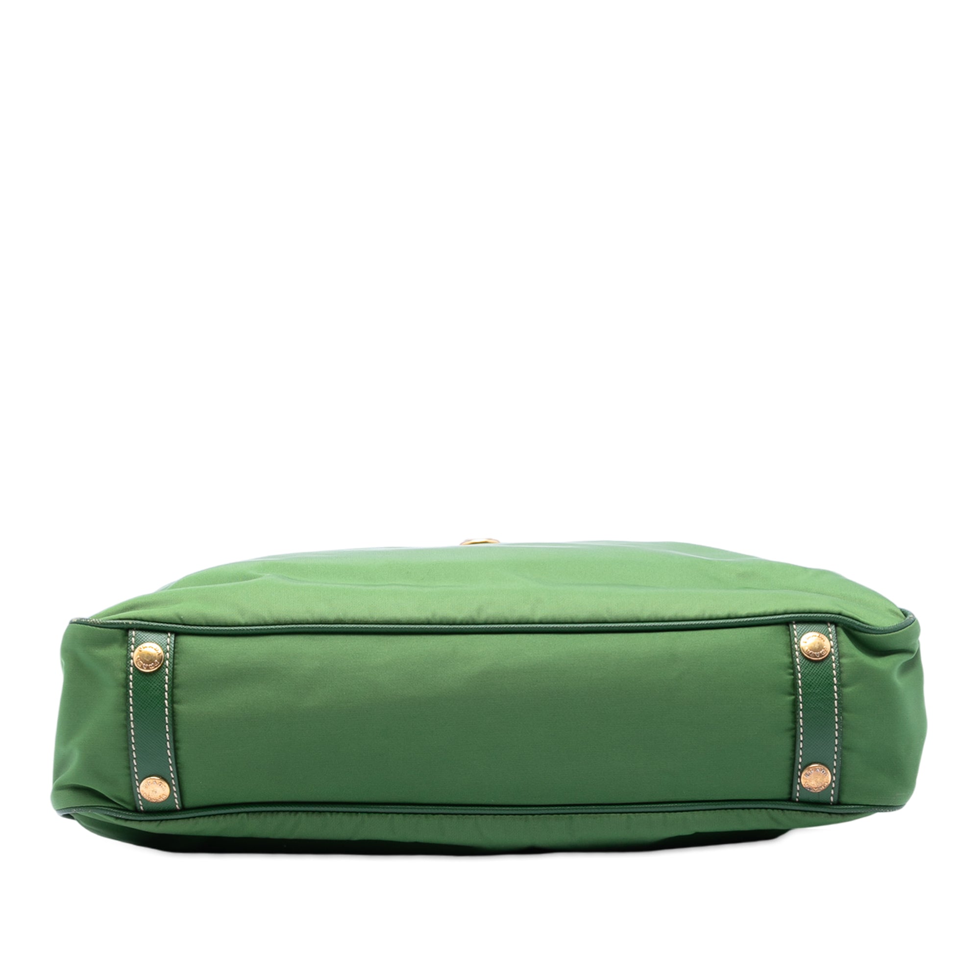 Saffiano Trimmed Tessuto Logo Plate Convertible Tote - Image 3