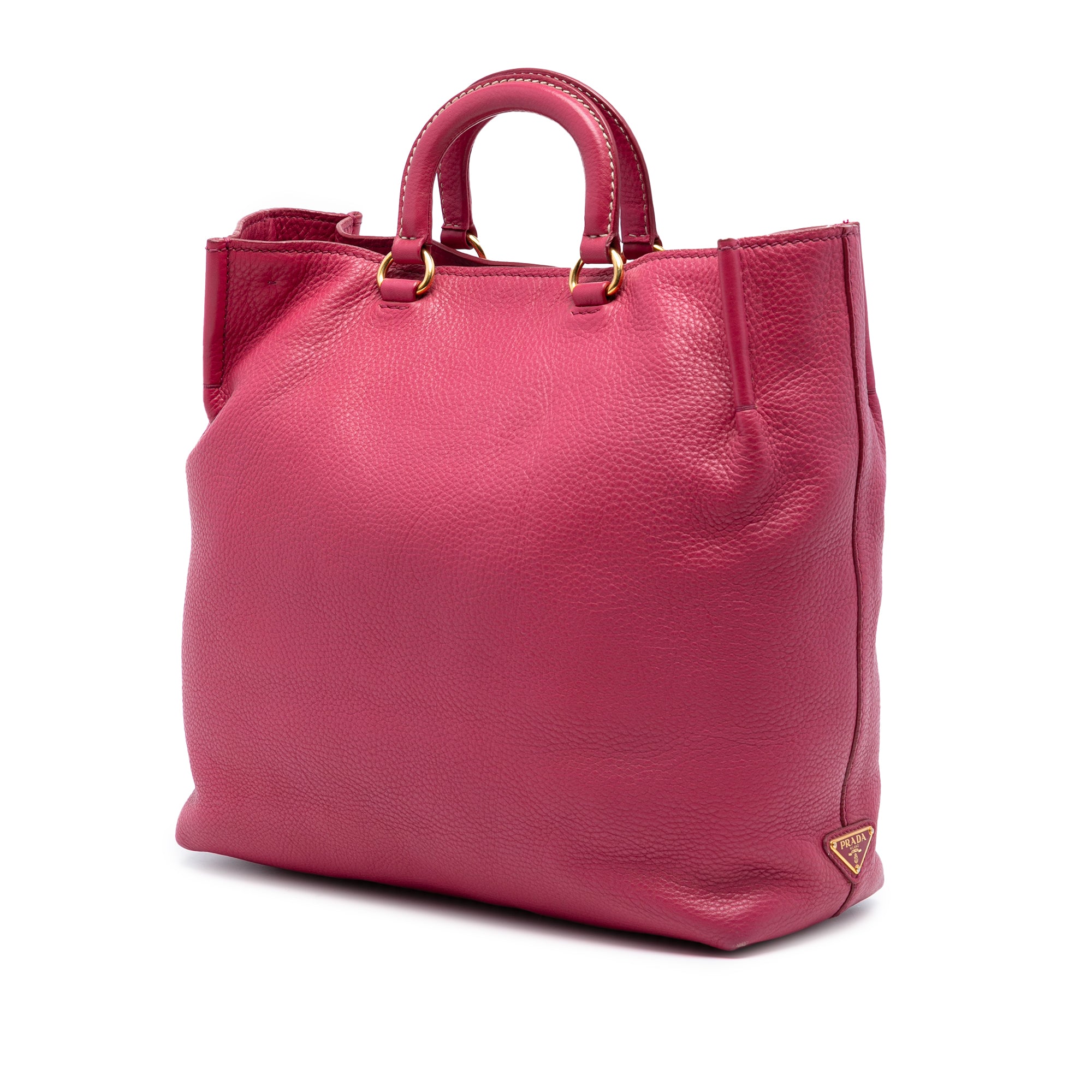 Vitello Daino Embossed Canapa Logo Open Convertible Tote - Image 2