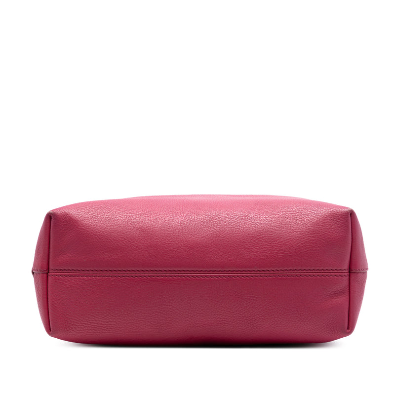 Vitello Daino Canapa Logo Open Convertible Tote - Image 3