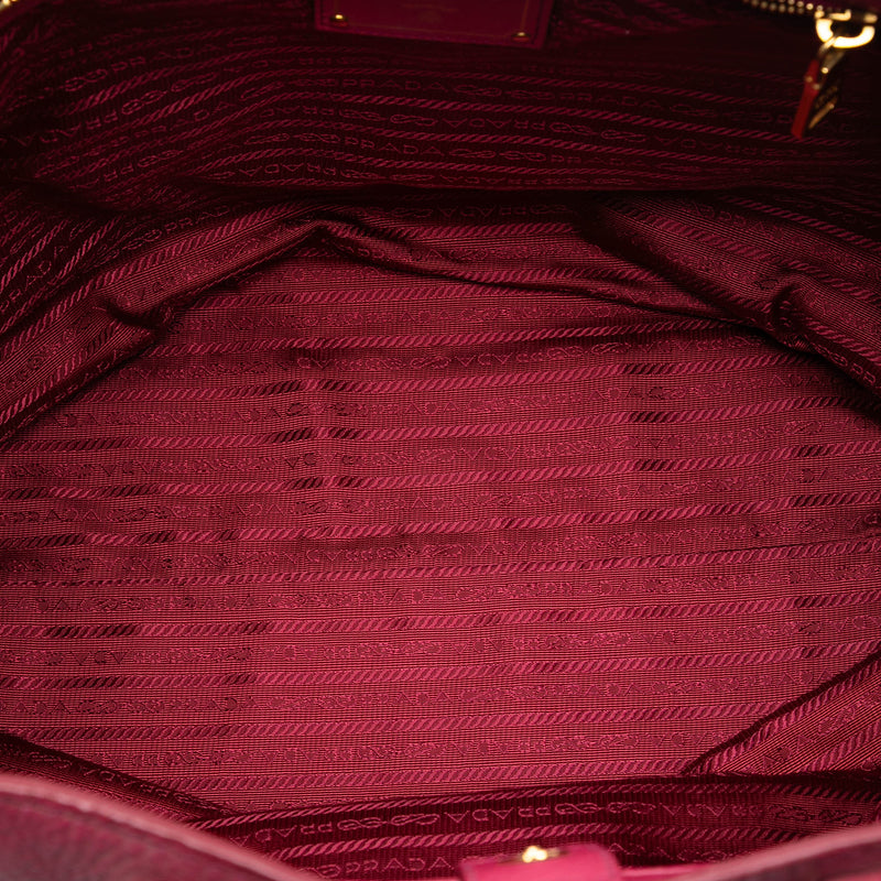 Vitello Daino Embossed Canapa Logo Open Convertible Tote - Image 4