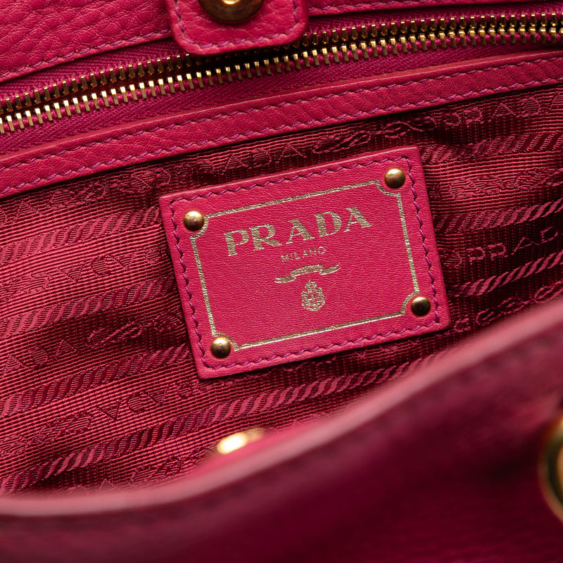 Vitello Daino Embossed Canapa Logo Open Convertible Tote - Image 5