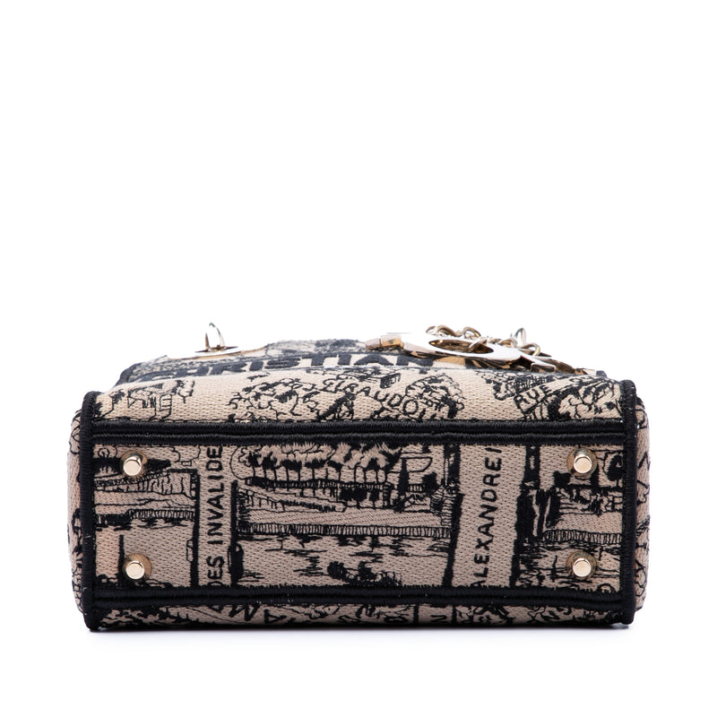 Mini Embroidered Canvas Plan de Paris Lady D Lite - Image 3