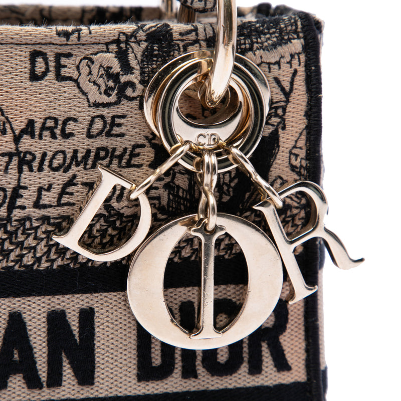 Mini Embroidered Canvas Plan de Paris Lady D Lite - Image 5