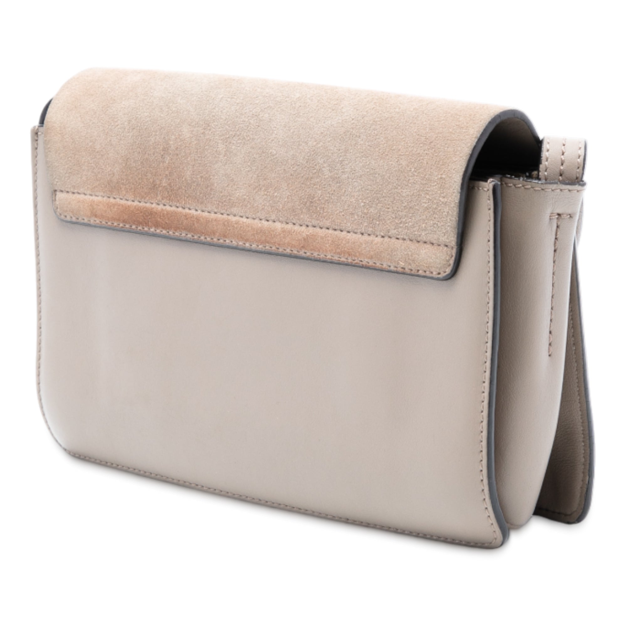 Small Suede and Calfskin Faye Crossbody - Image 2