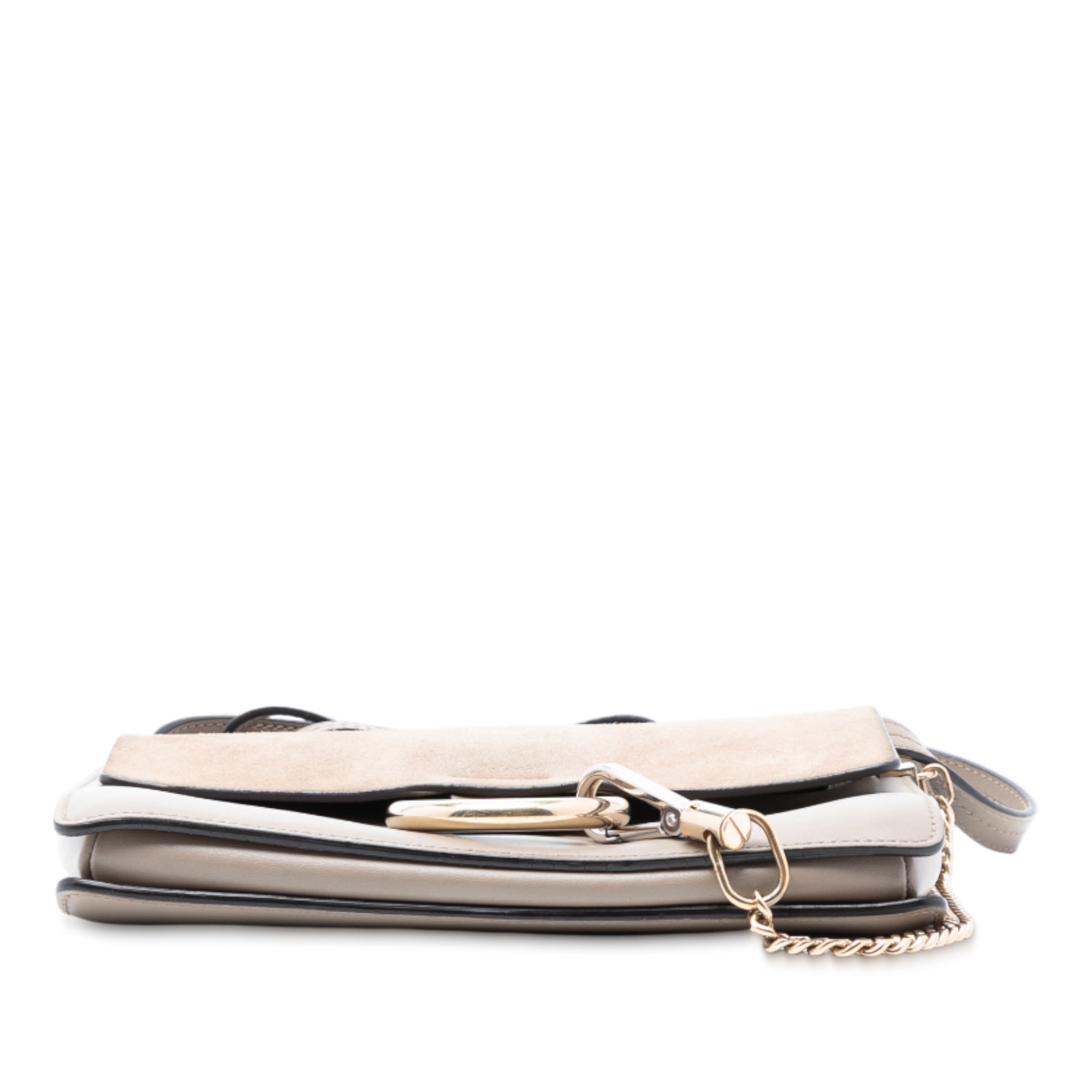 Small Suede and Calfskin Faye Crossbody - Image 3