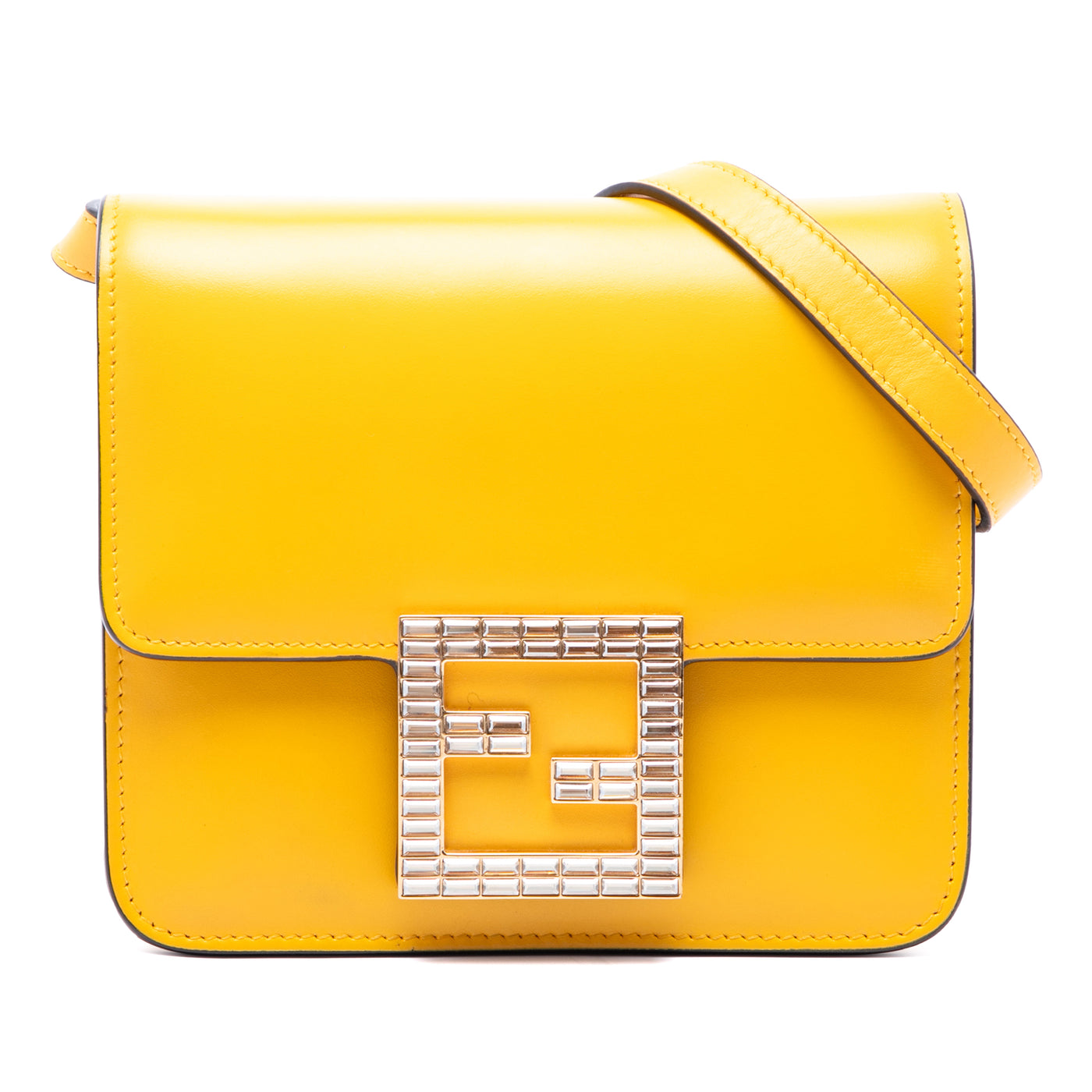 Leather Crystal Fab Crossbody - Image 1