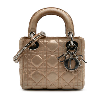 Mini Iridescent Lambskin Cannage Lady Dior - Image 1