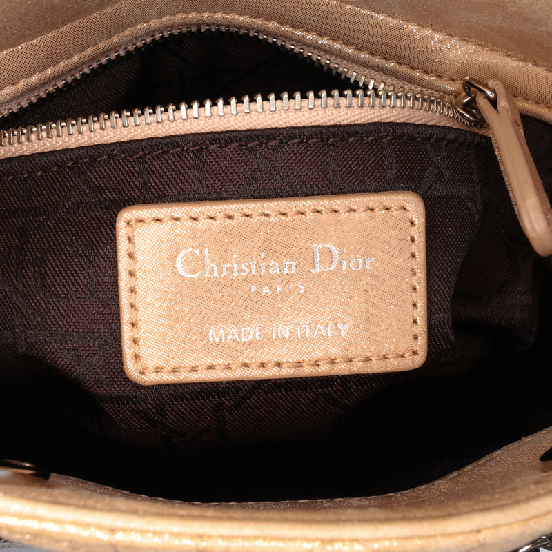 Mini Iridescent Lambskin Cannage Lady Dior - Image 5