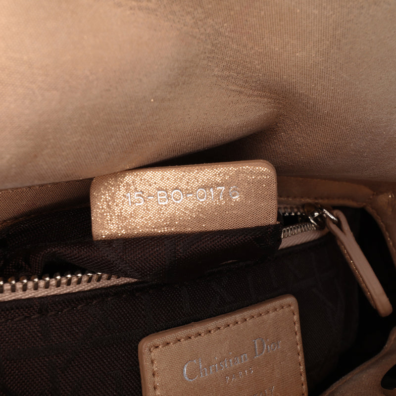 Mini Iridescent Lambskin Cannage Lady Dior - Image 6