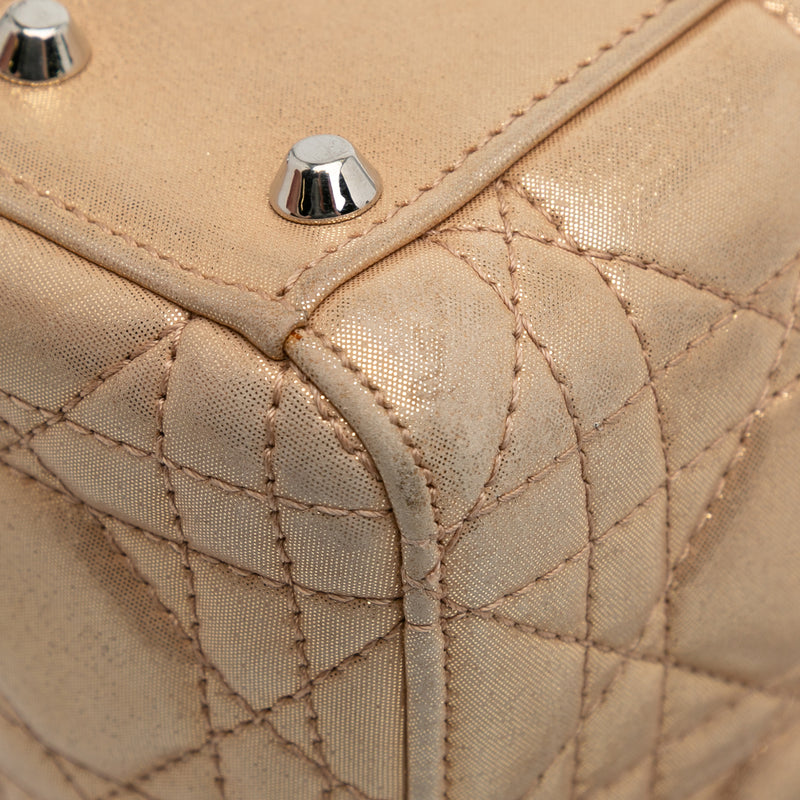 Mini Iridescent Lambskin Cannage Lady Dior - Image 7