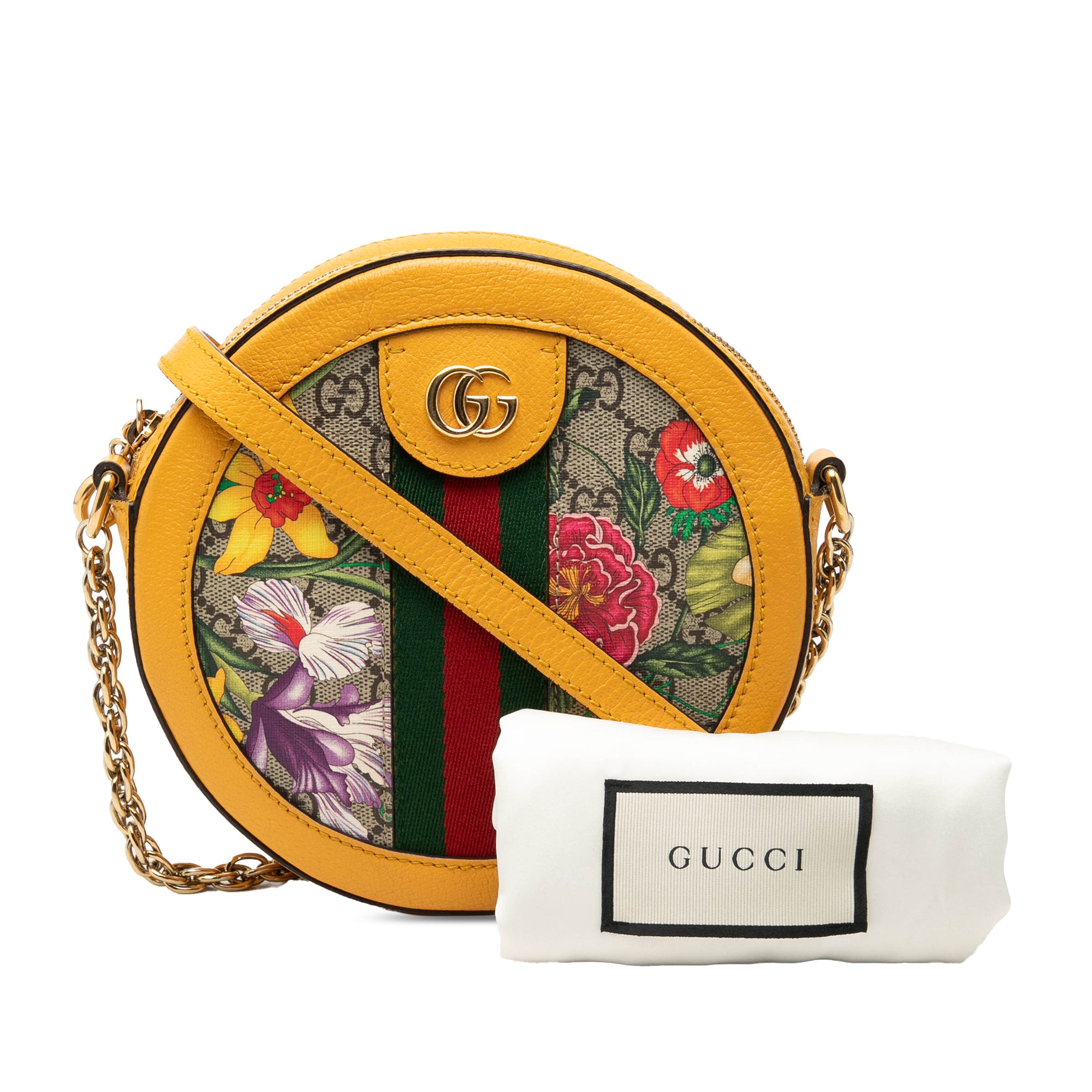 Mini GG Supreme Flora Web Ophidia Round Crossbody - Image 8