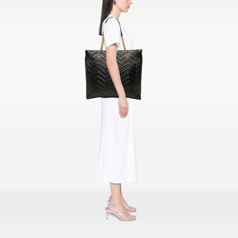 Large GG Marmont Matelasse Calfskin Slim Tote - Image 6