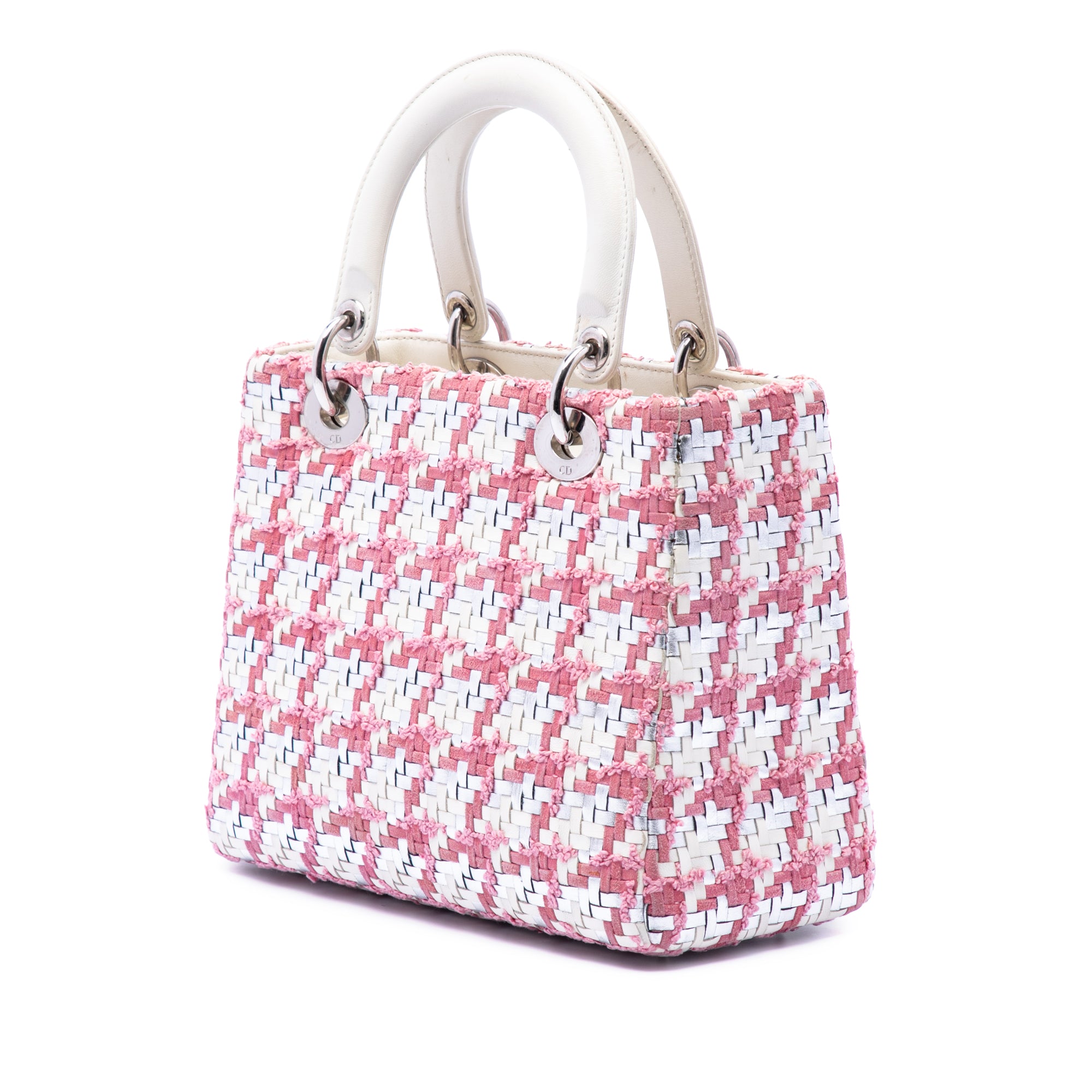 Medium Lambskin And Tweed Lady Dior - Image 2