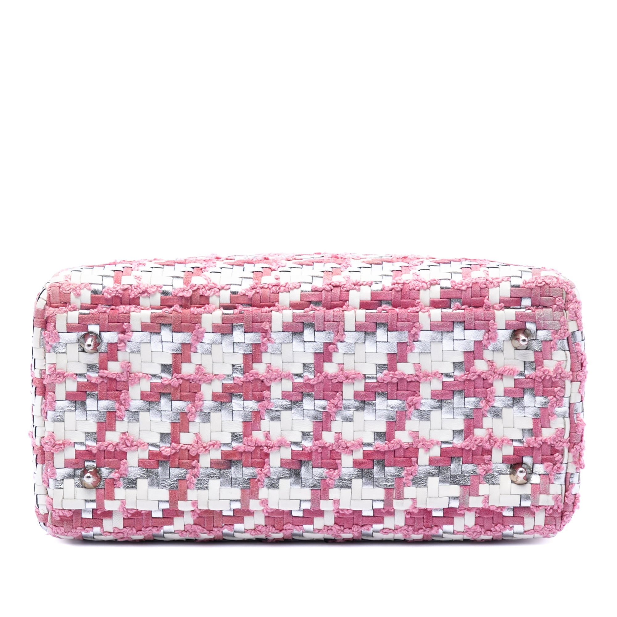 Medium Lambskin And Tweed Lady Dior - Image 3