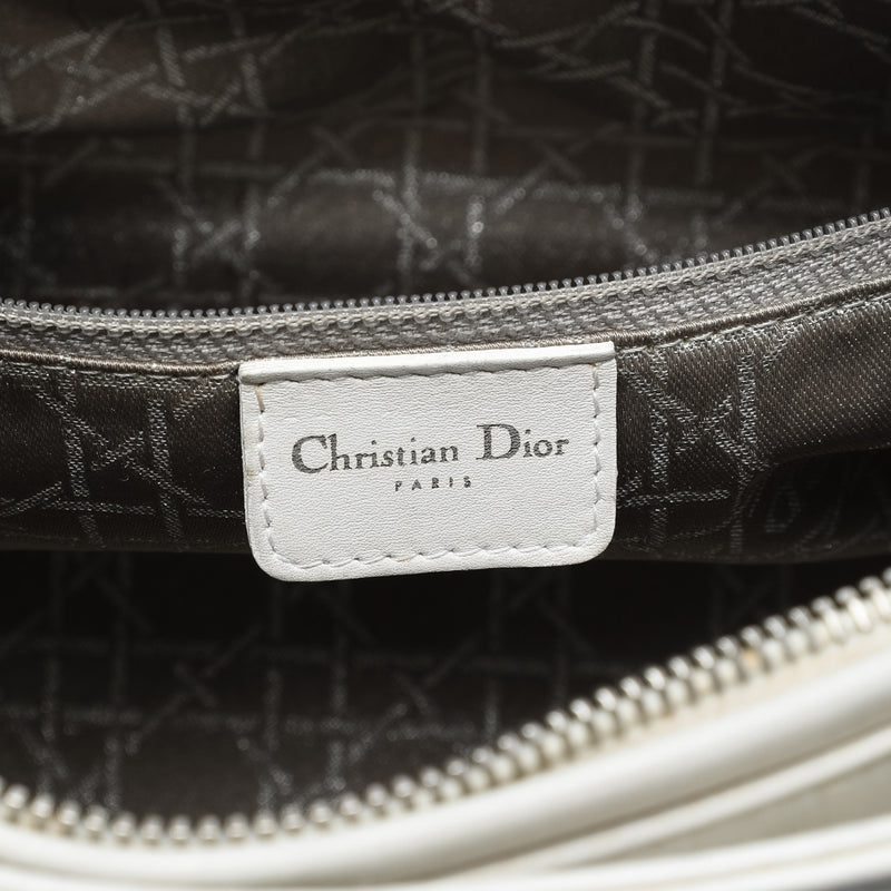 Large Calfskin Cannage Studded Lady Dior - Image 5