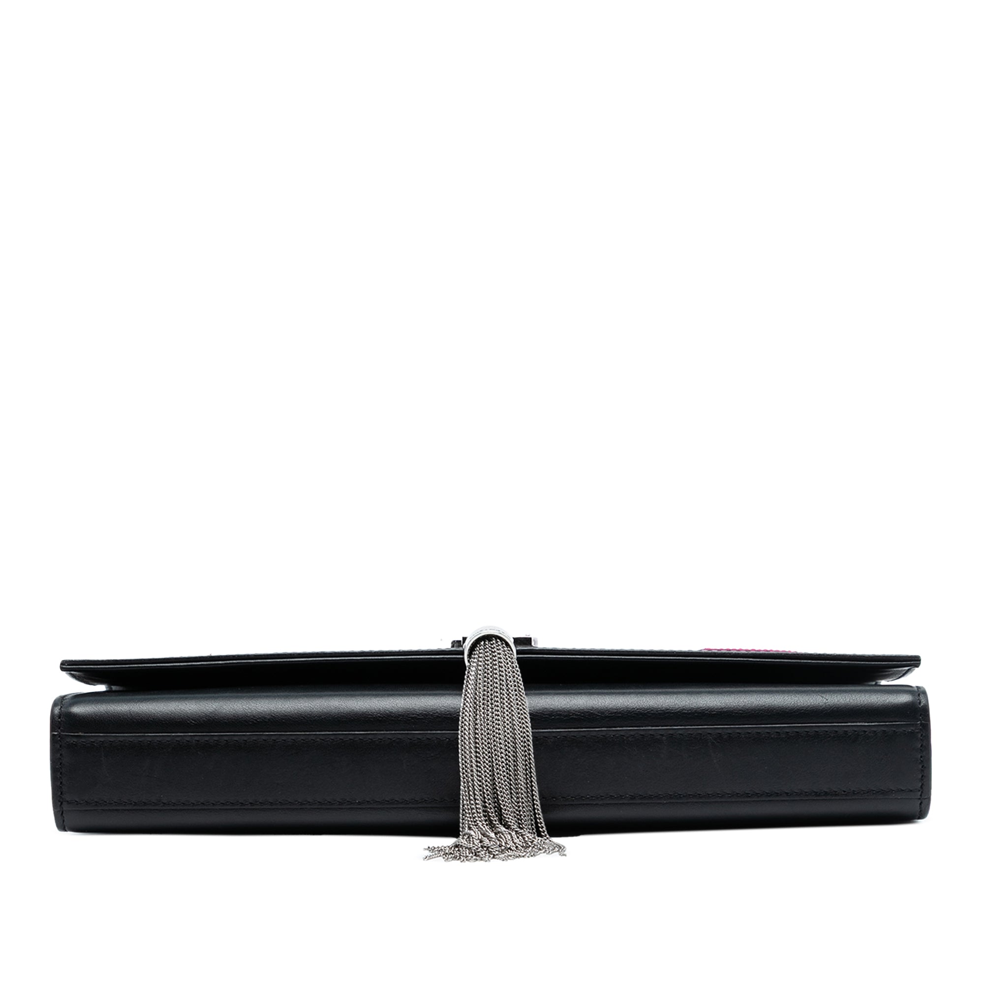 Medium Leather Monogram Kate Heart Star Patchwork Clutch - Image 3