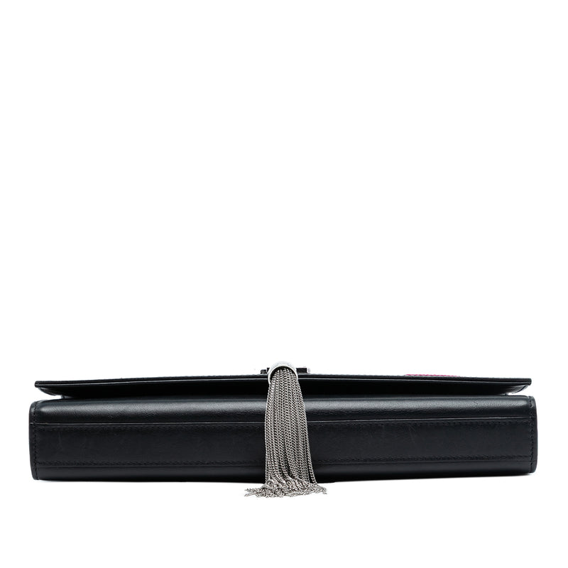 Medium Leather Monogram Kate Heart Star Patchwork Clutch - Image 3