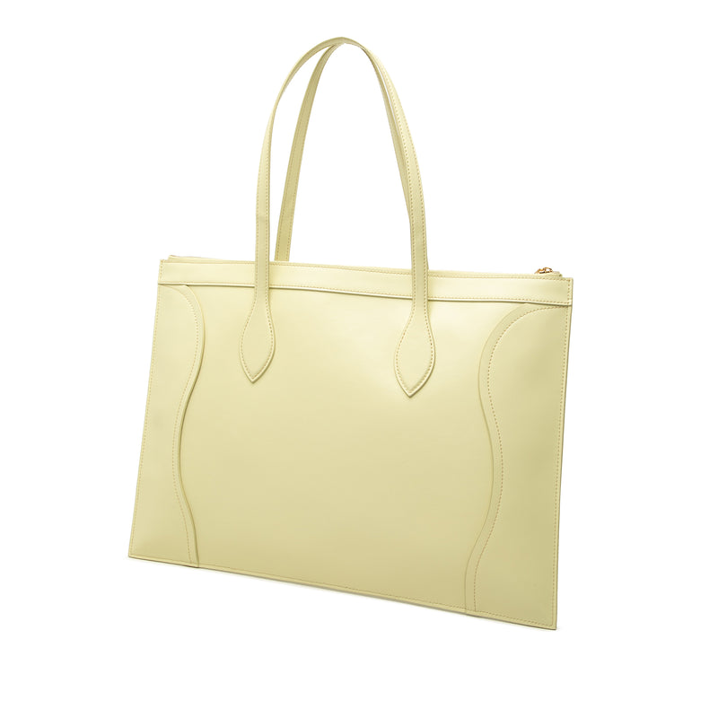 Glossy Calfskin Flat Luggage Tote - Image 2