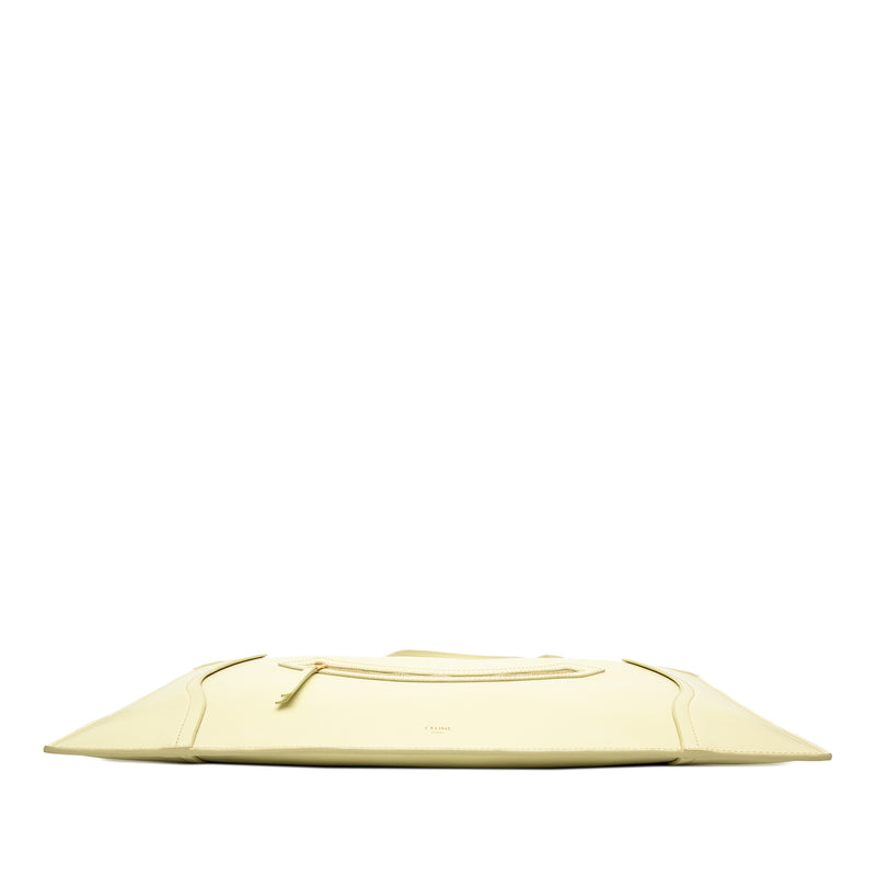 Glossy Calfskin Flat Luggage Tote - Image 3