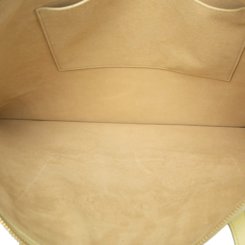 Glossy Calfskin Flat Luggage Tote - Image 4