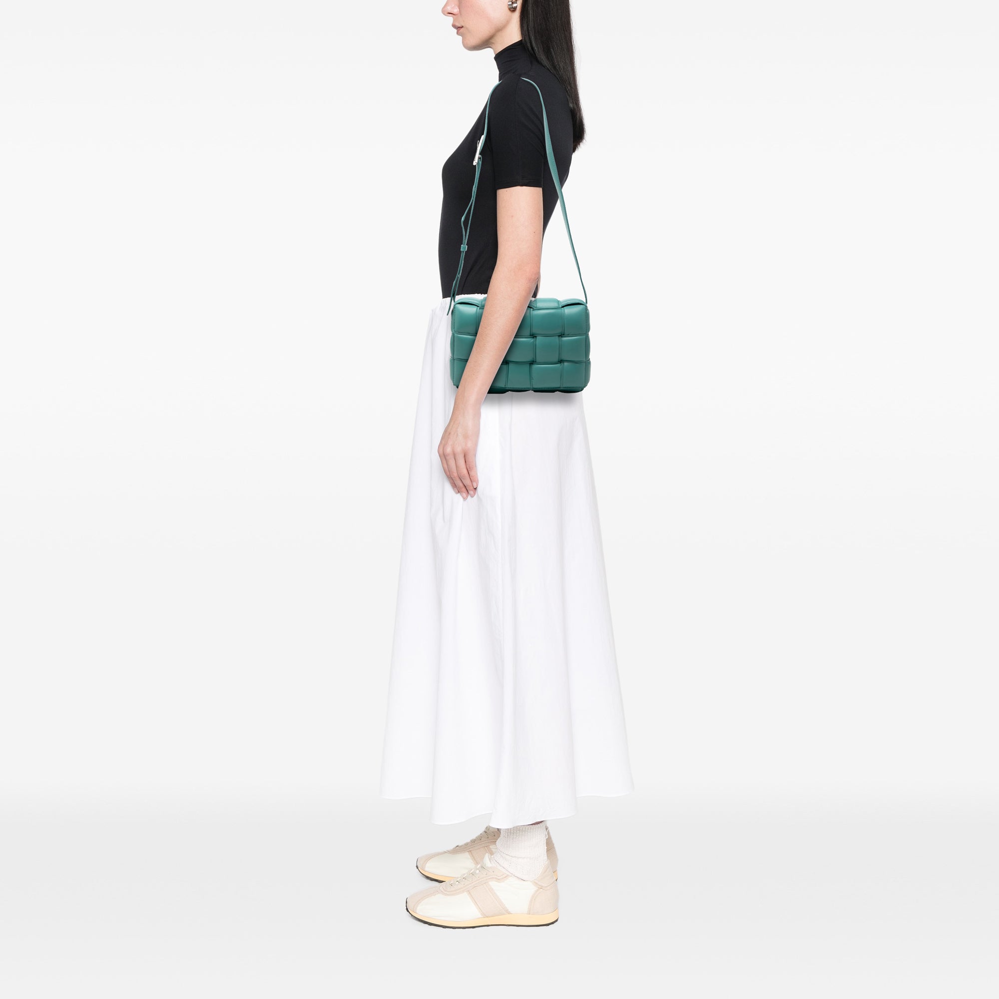Nappa Intrecciato Padded Cassette Crossbody - Image 7