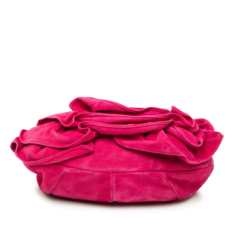 Suede Nadja Rose Shoulder Bag - Image 3
