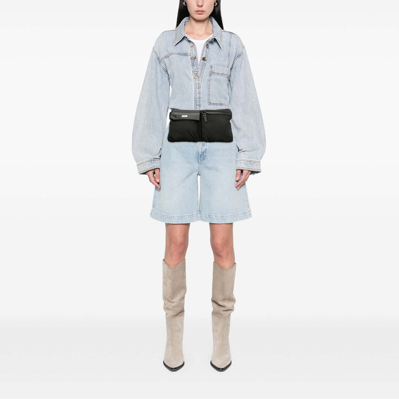Nylon Double Pocket Belt Bag - Image 7