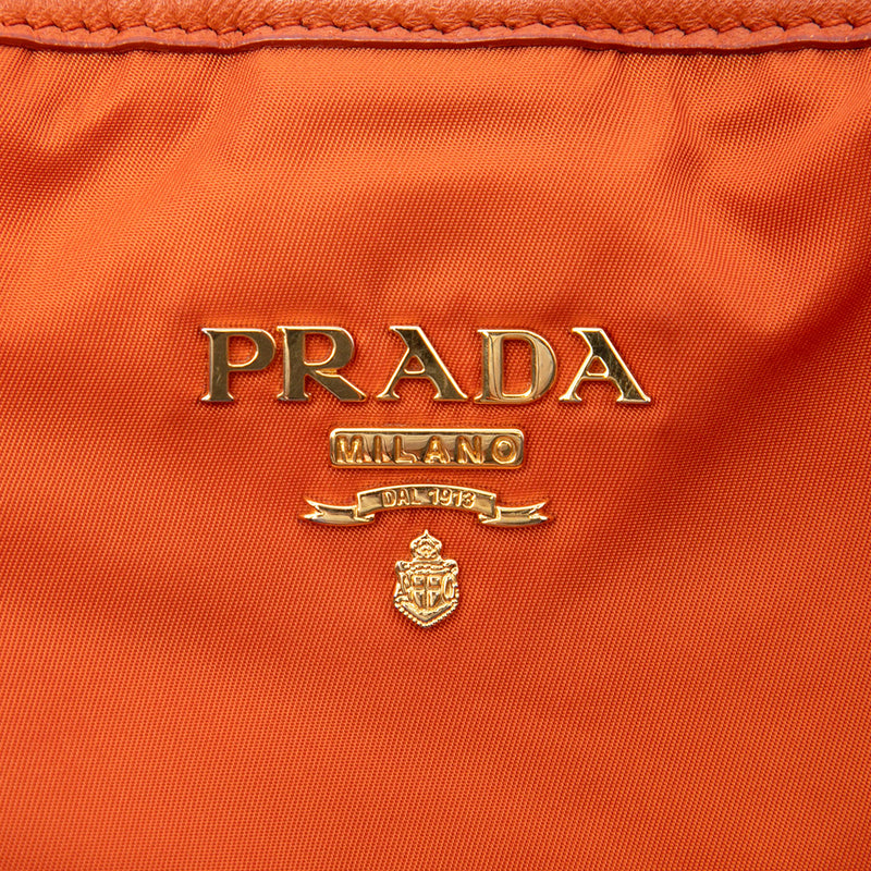 Saffiano Trimmed Tessuto Tote - Image 5