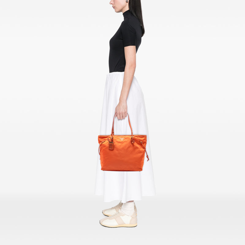 Saffiano Trimmed Tessuto Tote - Image 6