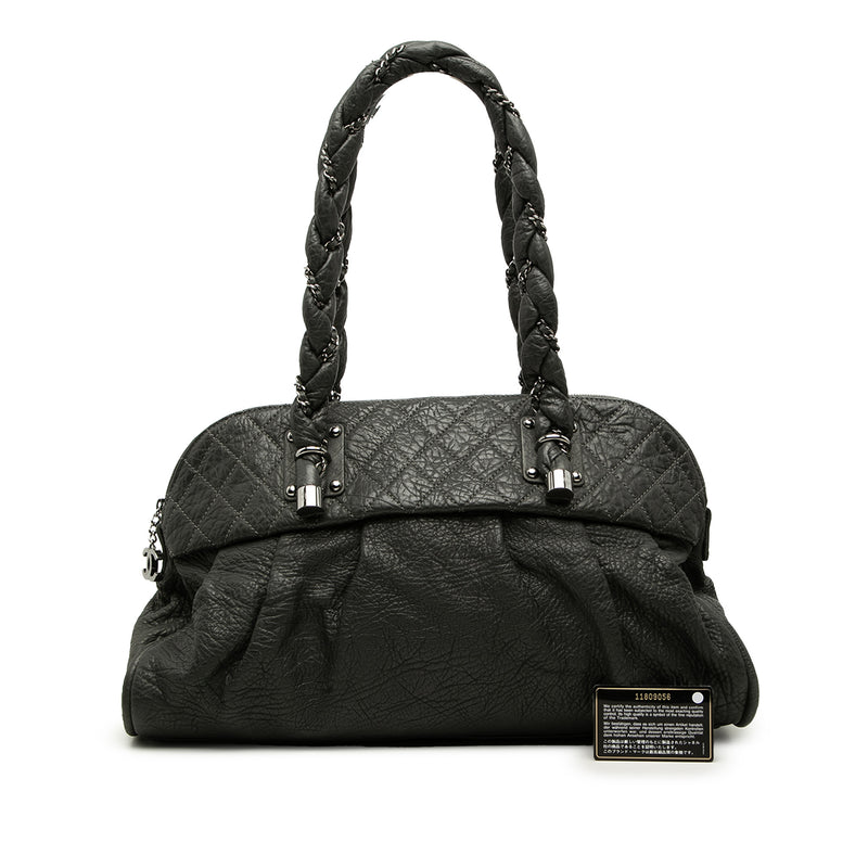Calfskin Lady Braid Shoulder Bag - Image 7