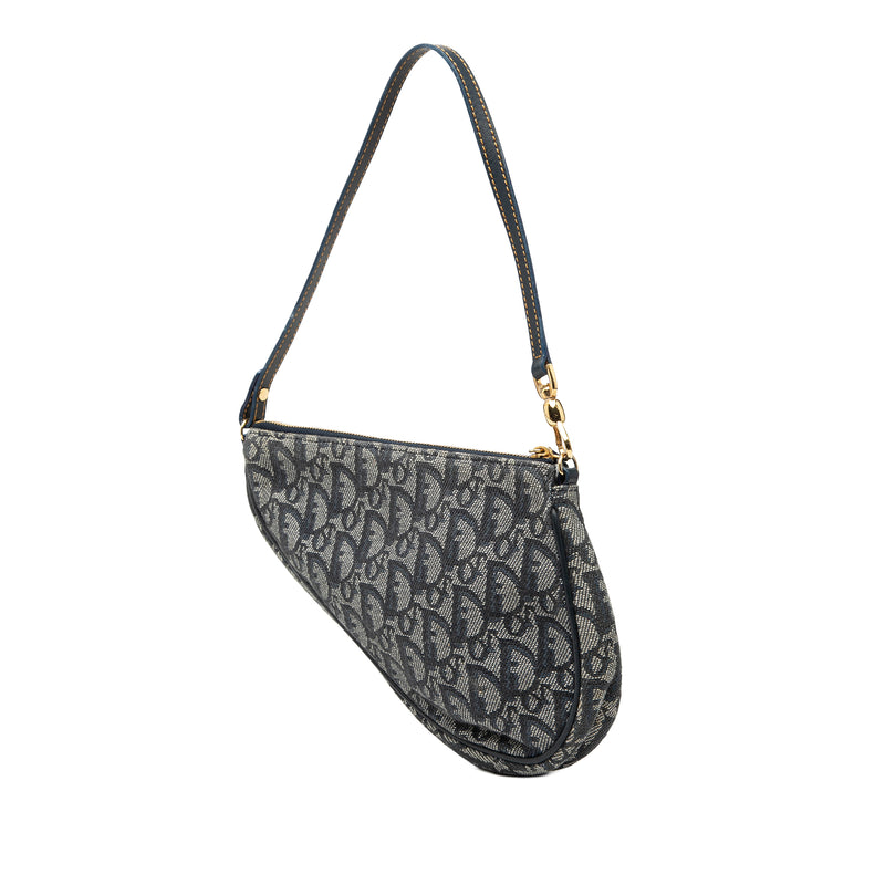 Mini Diorissimo Canvas Saddle Pochette - Image 2