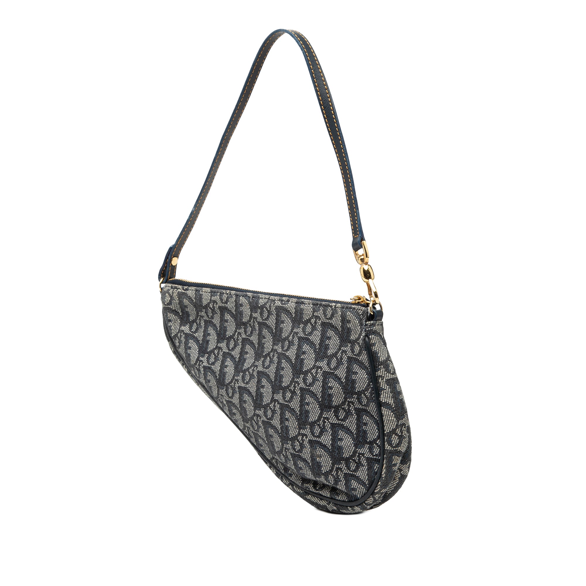 Mini Diorissimo Canvas Saddle Pochette - Image 2
