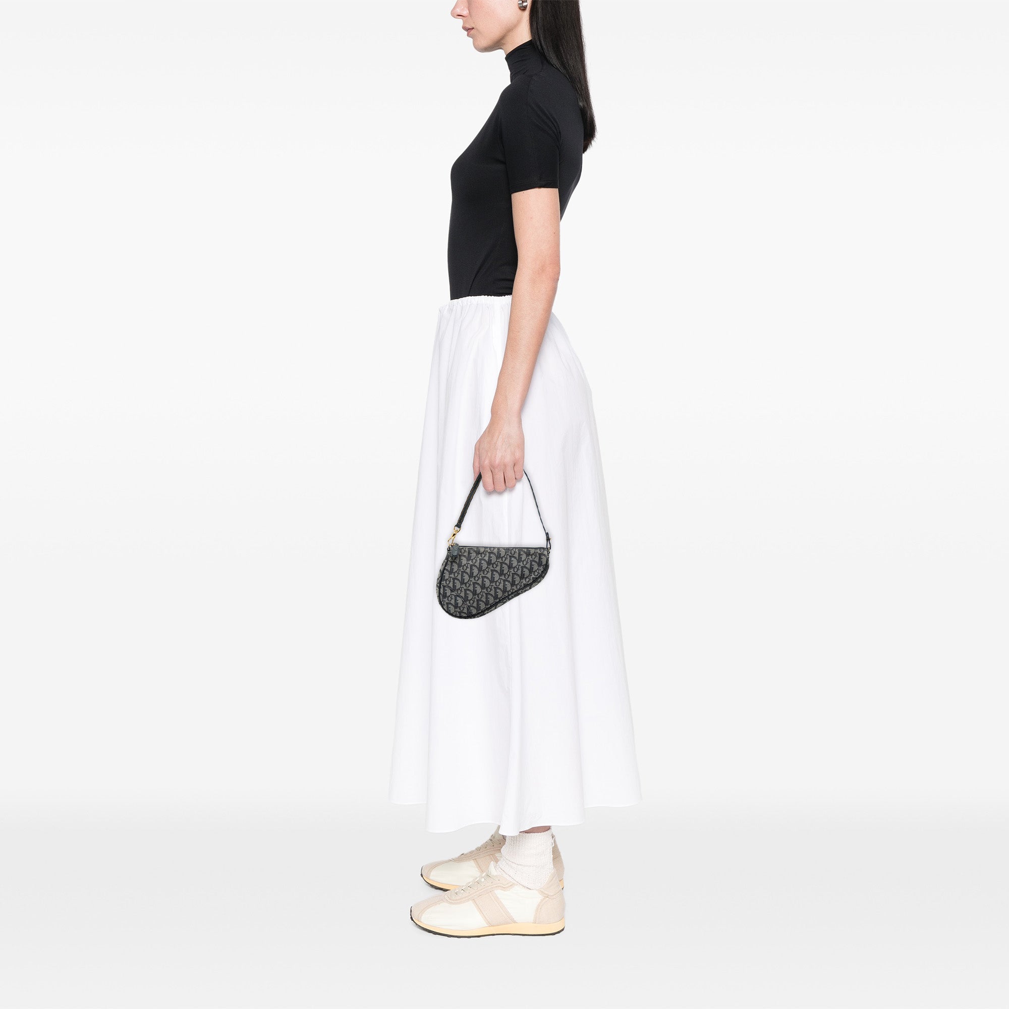 Mini Diorissimo Canvas Saddle Pochette - Image 7