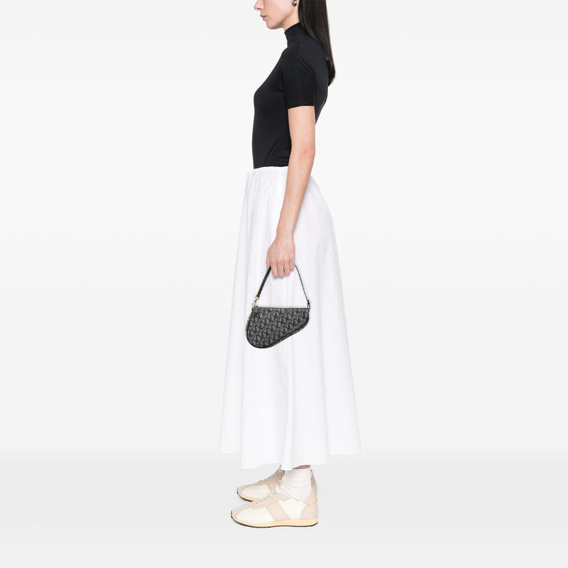 Mini Diorissimo Canvas Saddle Pochette - Image 7