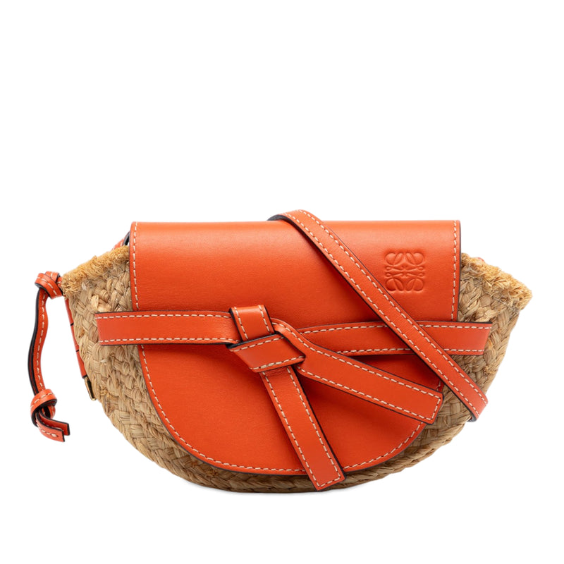 Mini Raffia Gate Crossbody