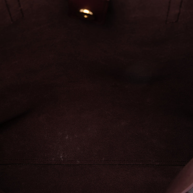 North South Leather Shopping Tote - Image 4