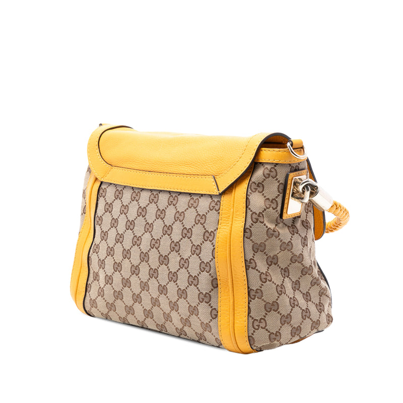 GG Canvas Bella Flap Satchel - Image 2