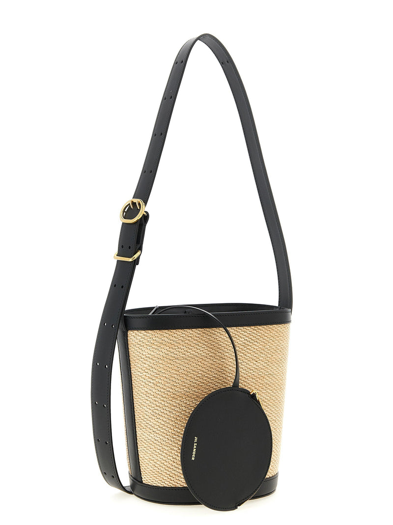 Jil Sander Cannolo Shoulder Bag — Beige