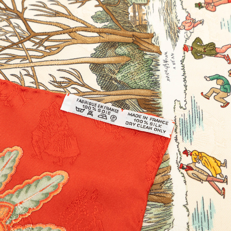 Joies d Hiver Silk Scarf 90 - Image 4