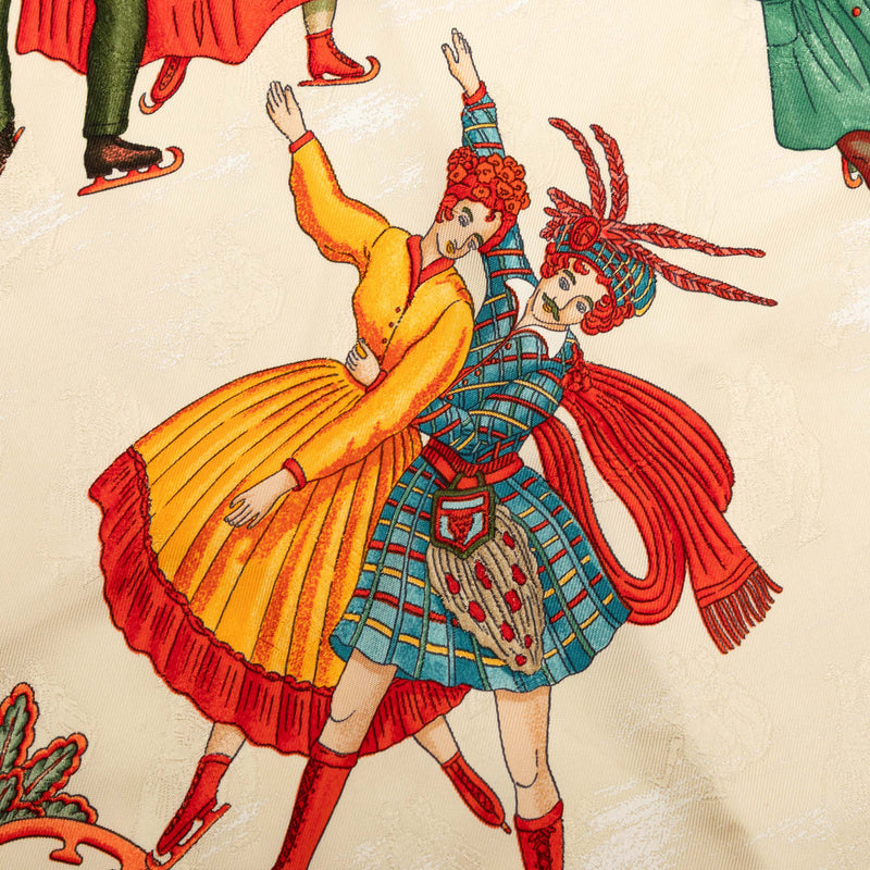 Joies d Hiver Silk Scarf 90 - Image 5