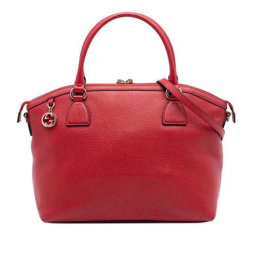 Large Dollar Calfskin GG Charm Dome Satchel - Image 1