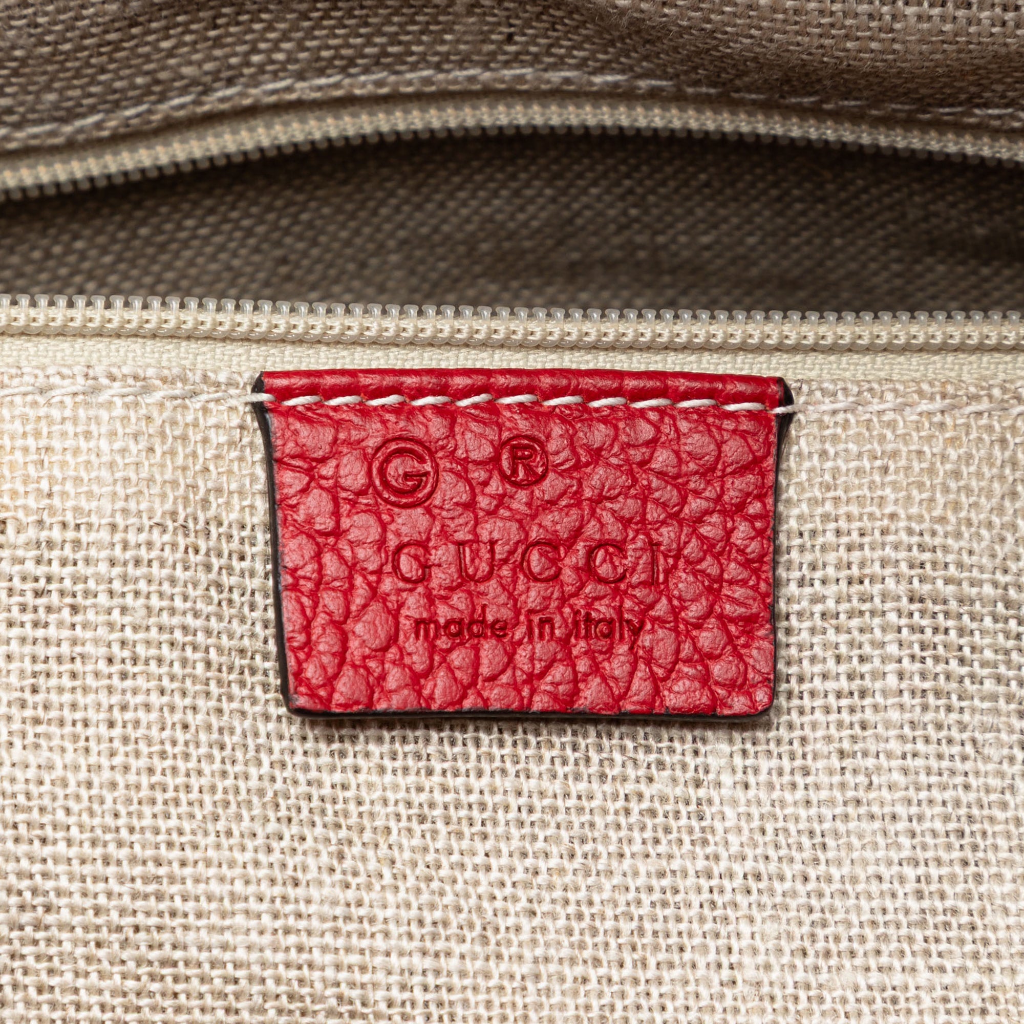Large Dollar Calfskin GG Charm Dome Satchel - Image 5