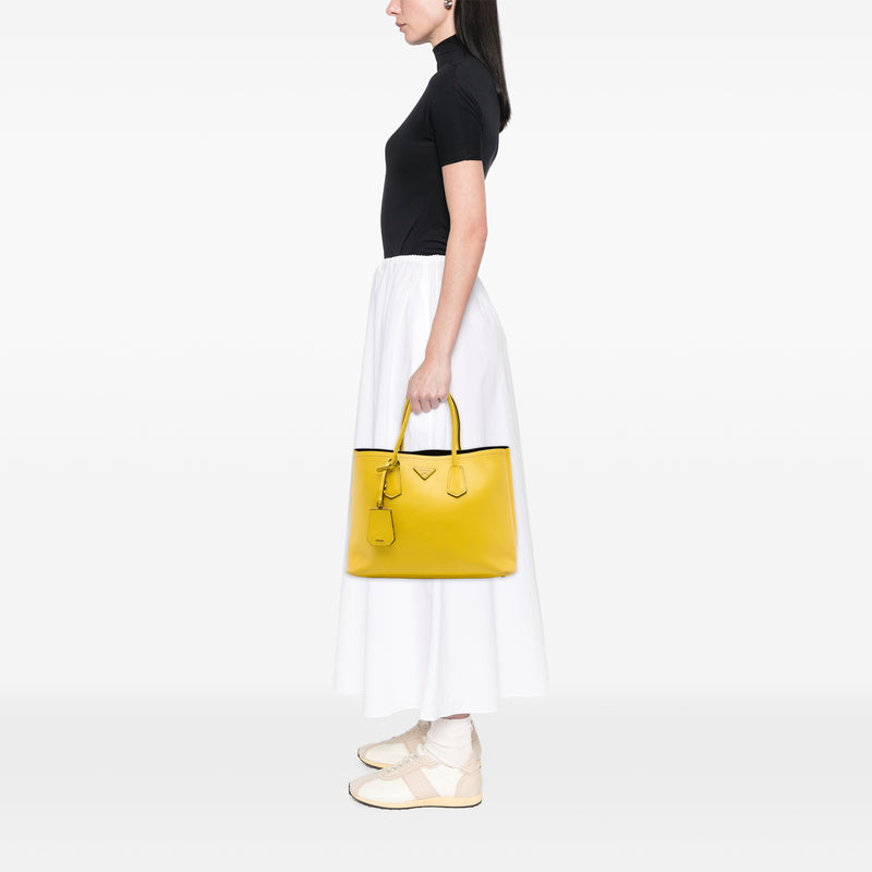 Medium Saffiano Cuir Double Satchel - Image 6