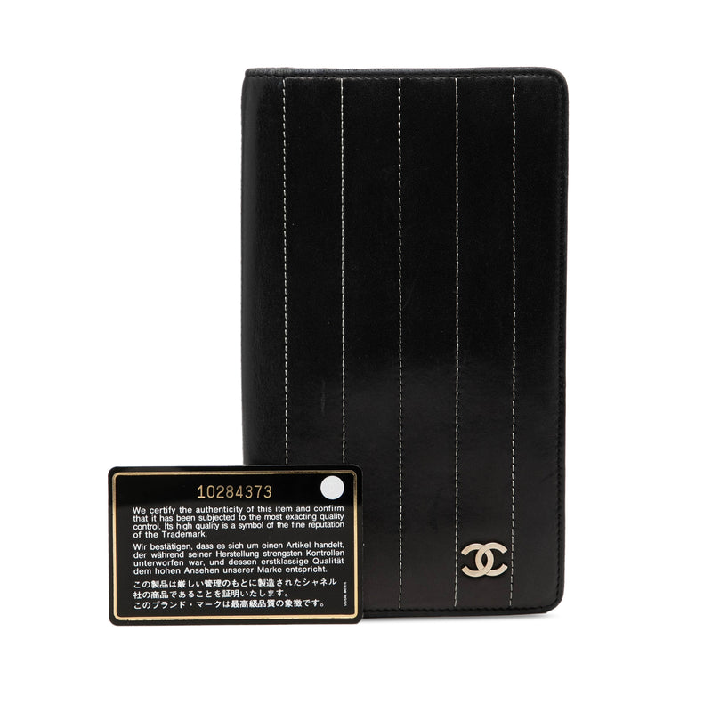 Lambskin Vertical Quilted Mademoiselle Yen Wallet - Image 10